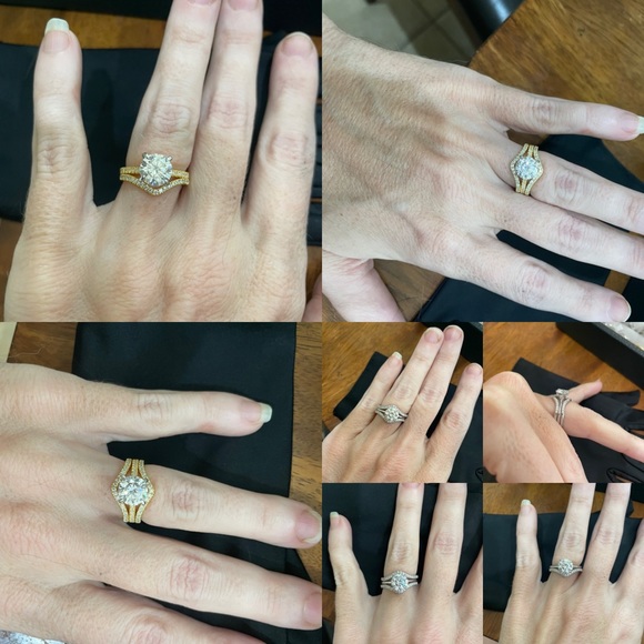 FIRM-2ct D, VVS1 Moissanite Ring - (gold) - Picture 14 of 15